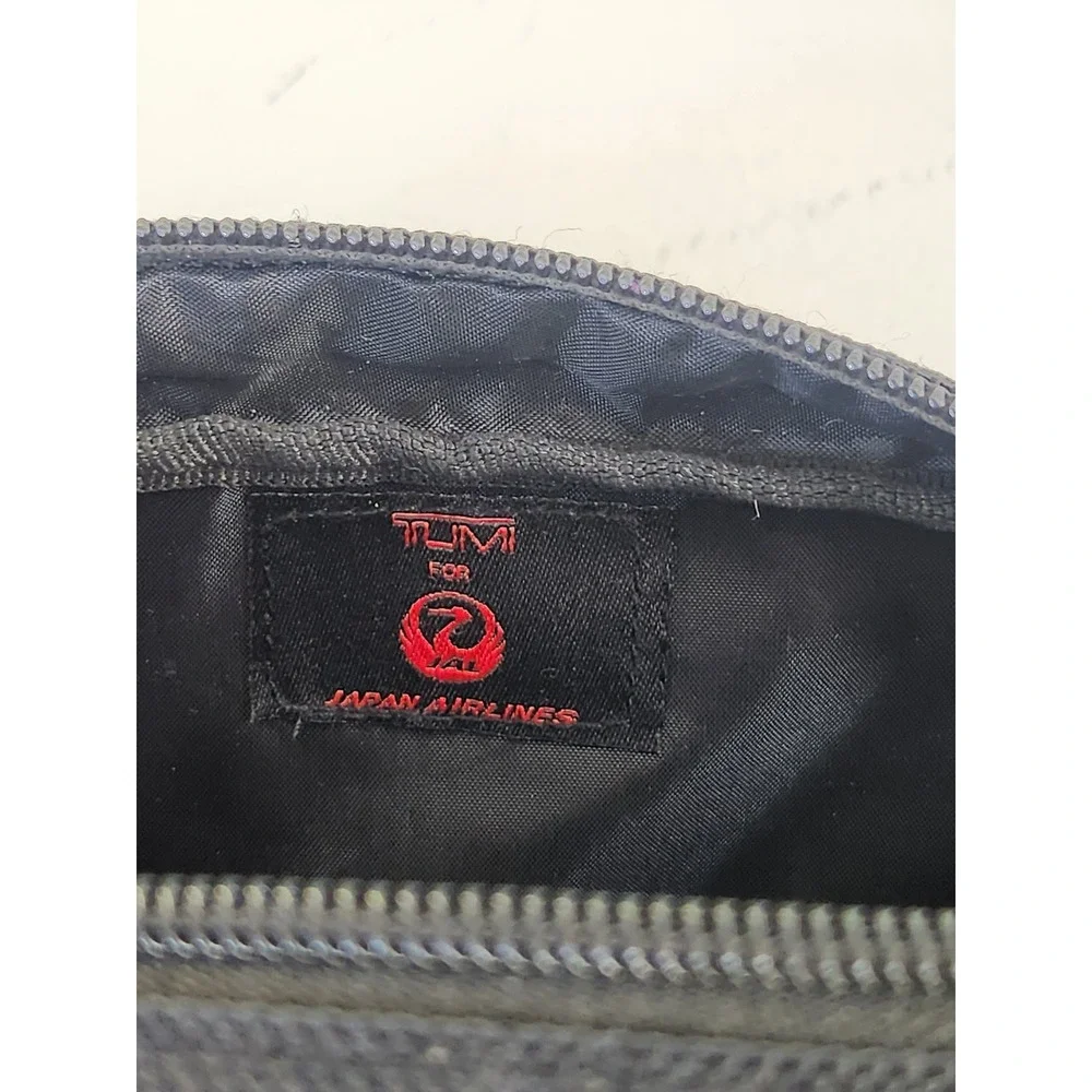 Tumi Toiletry Pouch Unisex OS Black  JAL Japan Airlines Ballistic Nylon Travel